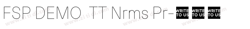 FSP DEMO  TT Nrms Pr字体转换